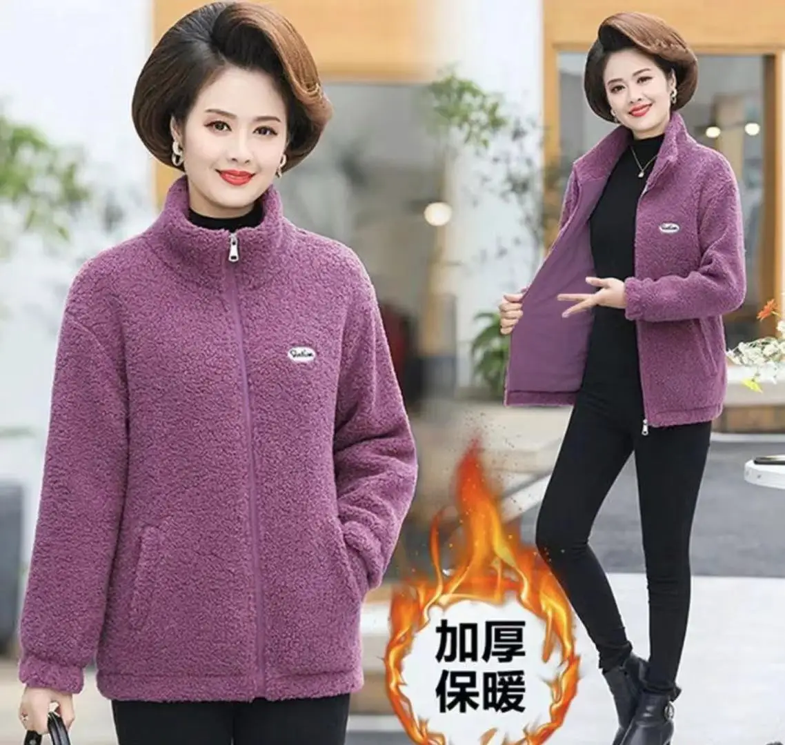 Jaqueta de lã de cordeiro roupa feminina mulher acolchoada gilet acolchoado construção zip-à través da frente prático bolso detalhe inverno essencial