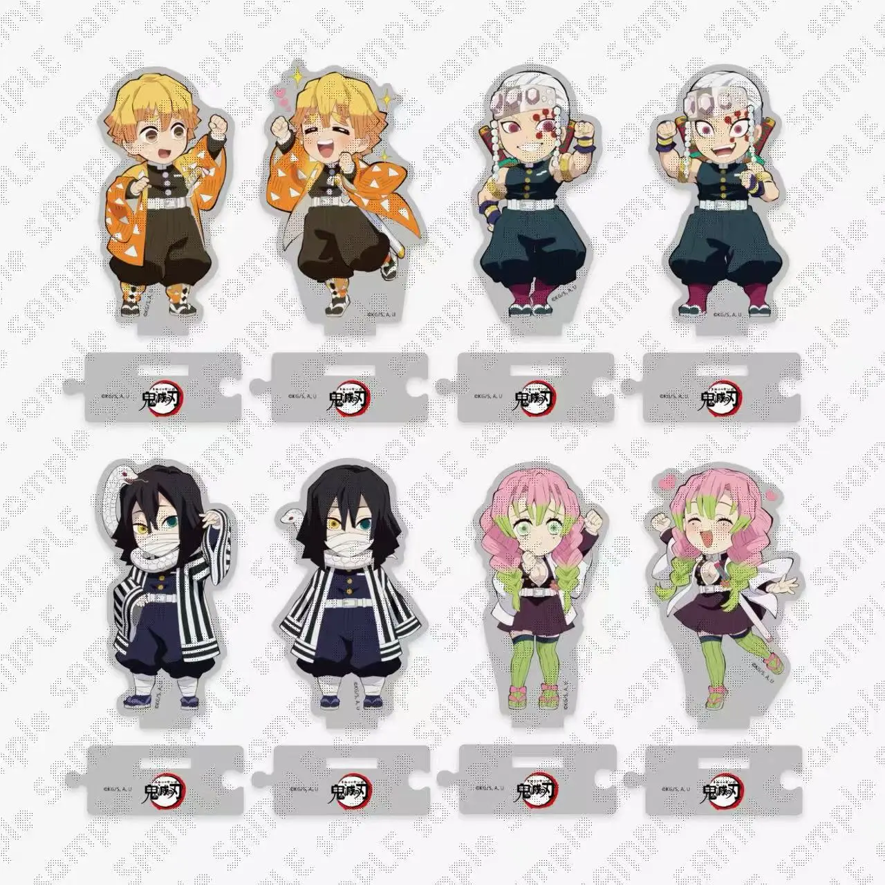 

Game Uzui Tengen Iguro Obanai Kanroji Mitsuri Agatsuma Zenitsu Acrylic Stand Doll Anime Figure Model Plate Cosplay Toy for Gift