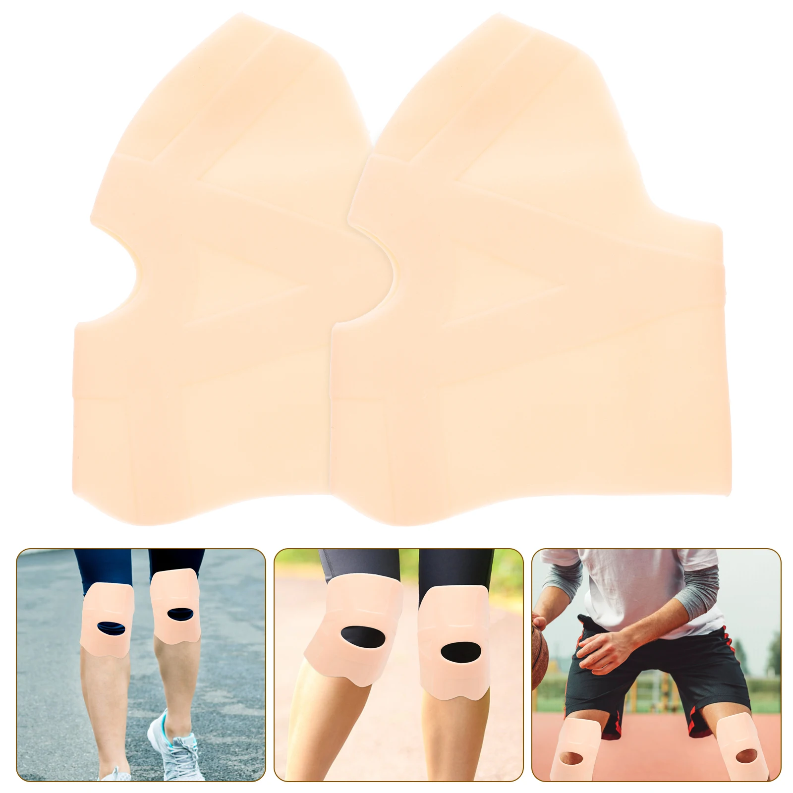 

1Pair High-Elasticity Knee Pads Premium Silicone Compression Supports for Swimming Riding Hiking Dancing Climbing Sports