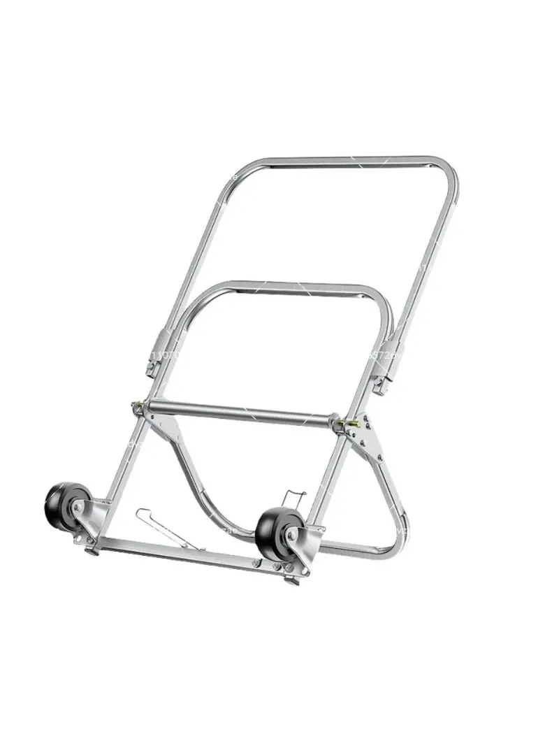 Foldable Cable Payoff Frame with Pulley, Portable Fiber Optic and Network Cable Dispenser, Leather Wiring Shaft for Easy