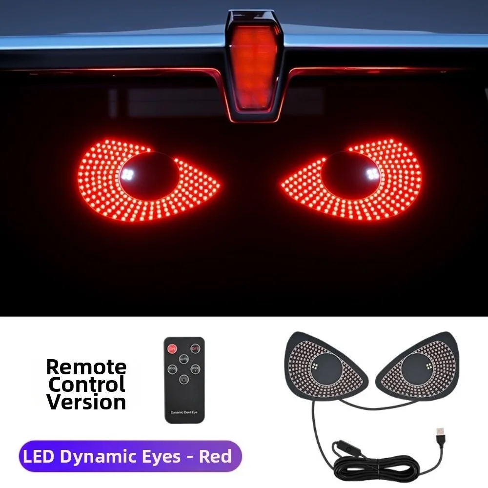 New Flashing Car LED Warning Light LED Bright Devil Eyes Light USB Powered Multi-mode Car Atmosphere Light for Car Windshield