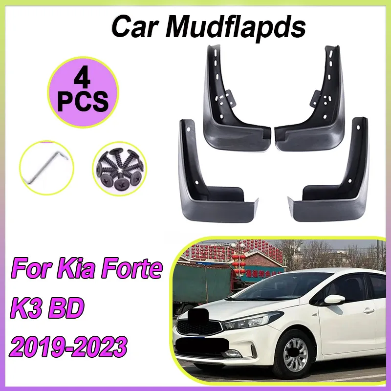 

Mud Flaps Splash Guards Flap Mudguards Fender Front Wheel Car Stying Accessories 4x For Kia Forte K3 2019 2020 2021 2022 2023 BD