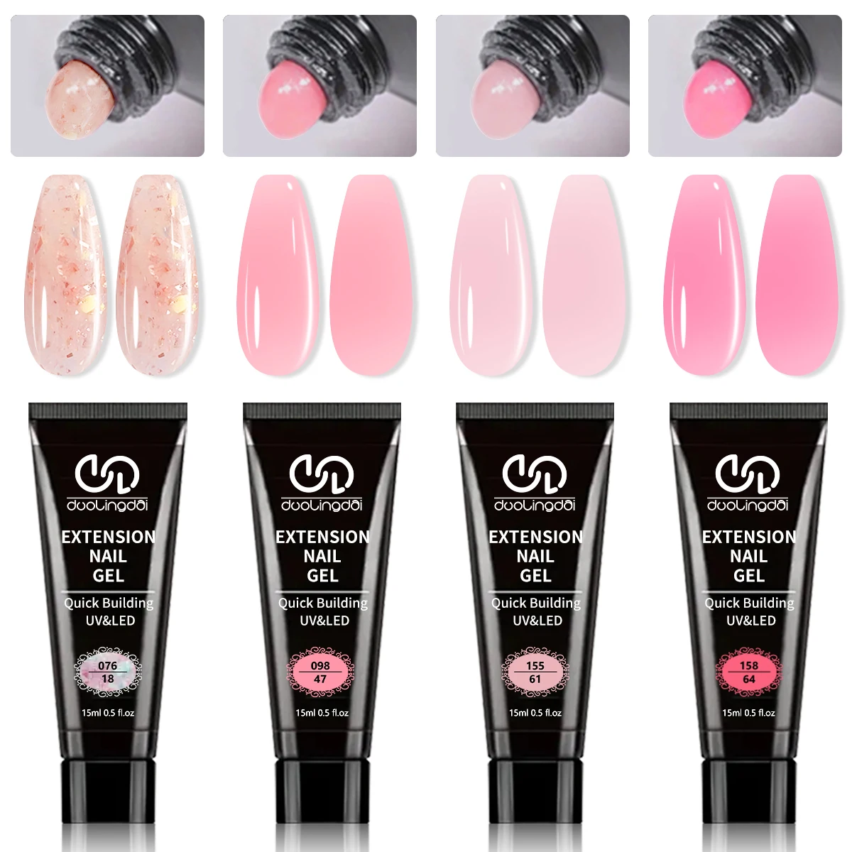 Kit de Unhas em Gel Duolingdai - Polygel Nail Kit avaliação e preço