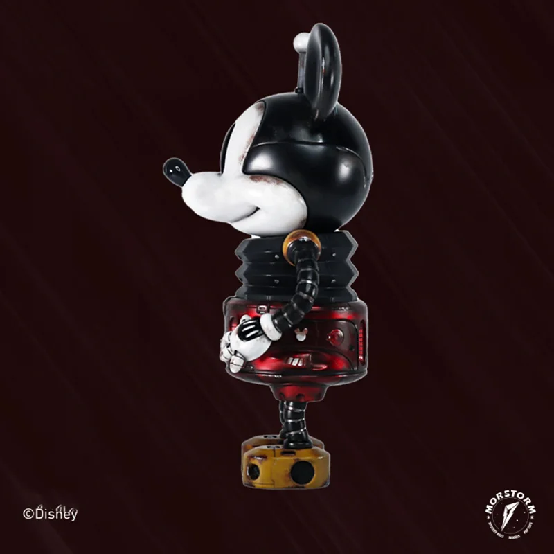 2023 New Disney Machine Spring Mickey 28cm Cool Cartoon Hand-made Desktop Ornaments Collection Model Kawaii Christmas Gift Toys