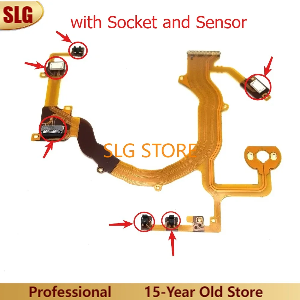 New Lens Back Main Flex Cable with Socket and Sensor For Canon G7X G7XII G7X2 G7XIII G7X3 G5X G7X MarK II / G7 X Mark III Camera