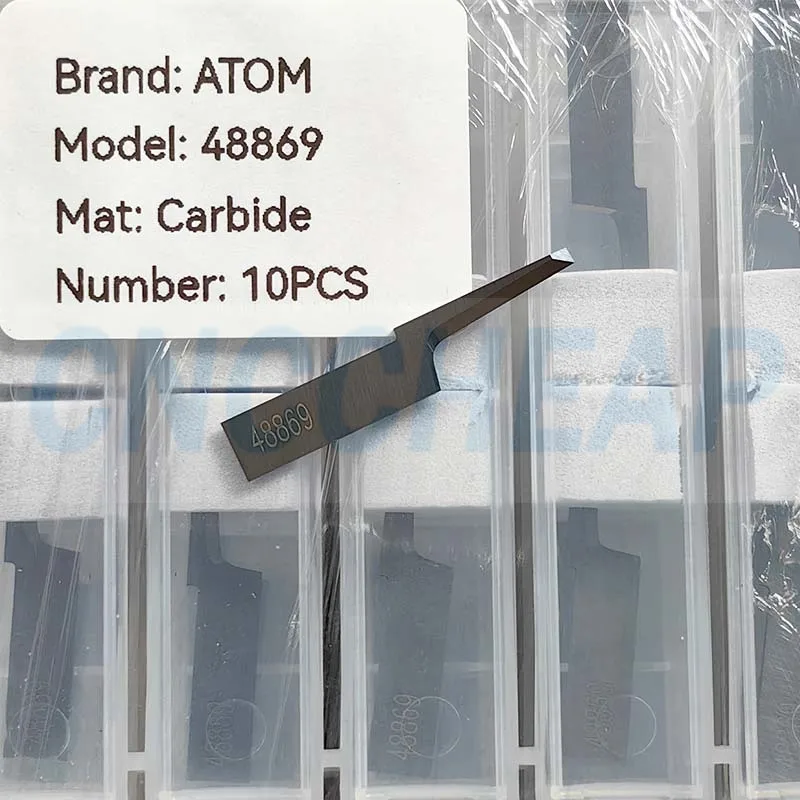 Imagem -02 - Lâminas de Faca Atom Flashcut 01048869 Atom 48869 Faca Vibratória de Aço de Tungstênio Lâmina Oscilante Cnc Cortador Digital Espuma de Couro