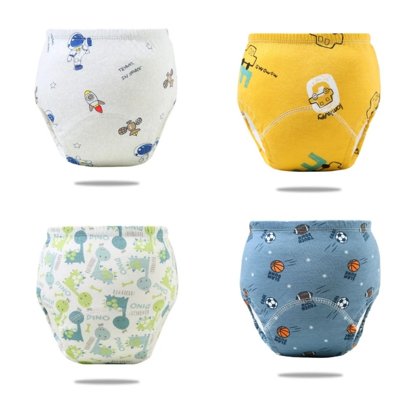 4PC riutilizzabili Baby Potty Training Pants pantaloncini per neonati biancheria intima pannolino per bambini pannolini mutandine cambio pannolino