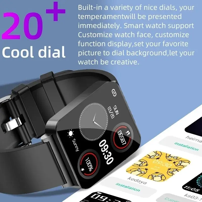 2024 neue genaue Messung Blutzucker Smartwatch Männer EKG ppg Blutdruck Herzfrequenz messer IP68 wasserdichte Frauen Smartwatch