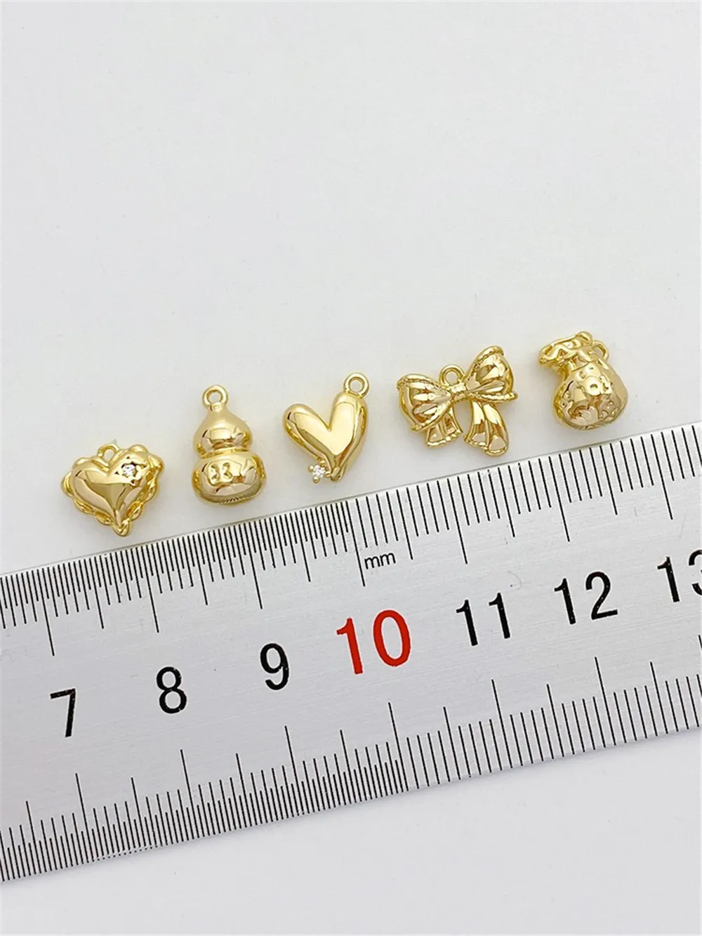 

14K Gold Envelope Love Balloon Gourd Bowtie Pendant Handmade DIY Bracelet Necklace Jewelry Material L505