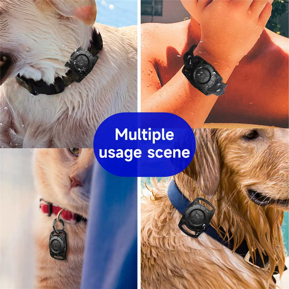 Apple AirTag Locator com Fix Keychain parafuso, plástico rígido proteger caso, impermeável, Anti-Lost, Anti-Scratch para crianças, Pet Collar, Fix