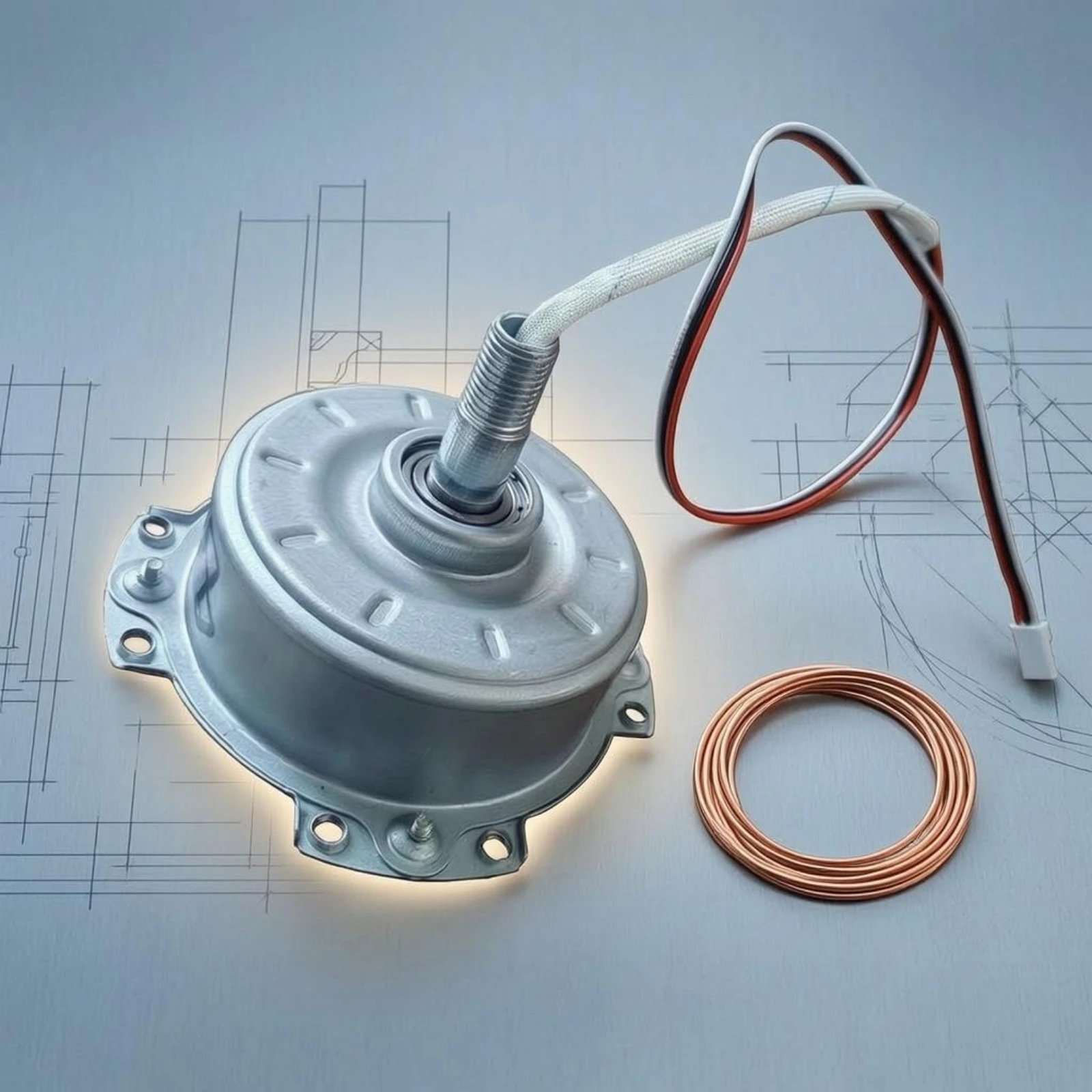 7508 Motor Direct Current Ceiling Fan Light Motor Electrical Leads Terminals