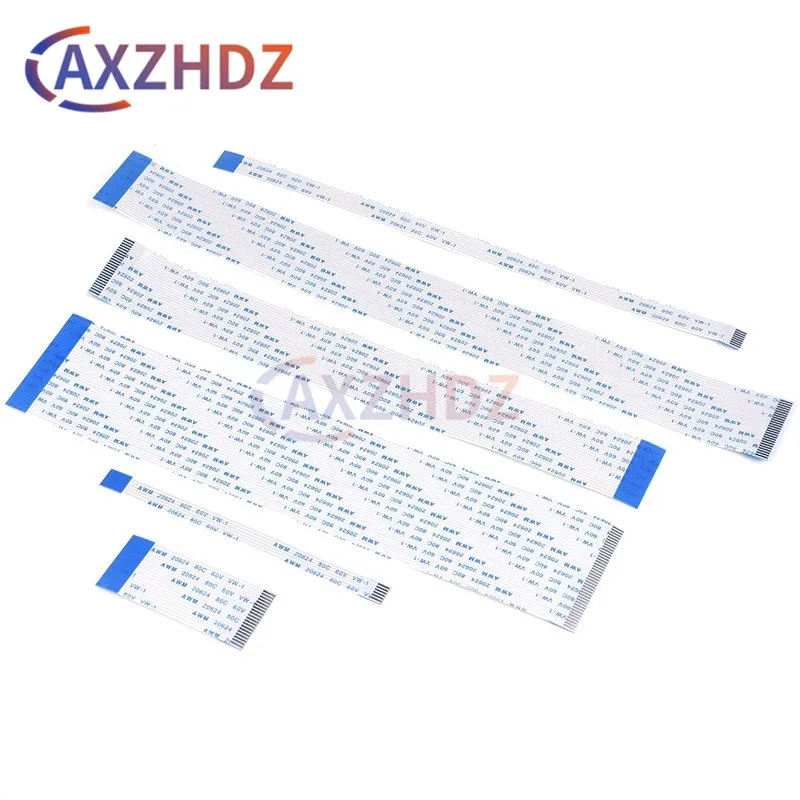 

10PCS 0.5mm FPC FFC Ribbon Flexible Flat Cable 4/6/8/10/12/14/16/18/20/50 Pin Pitch 0.5MM A-Type Wire Length 5/10/15/20CM