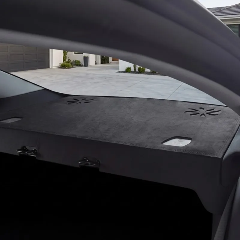 Tapis anti-UV pour tableau de bord, protection solaire pour console centrale, accessoires de voiture pour Tesla Model 3 Y 2017-2026 Juniper Highland