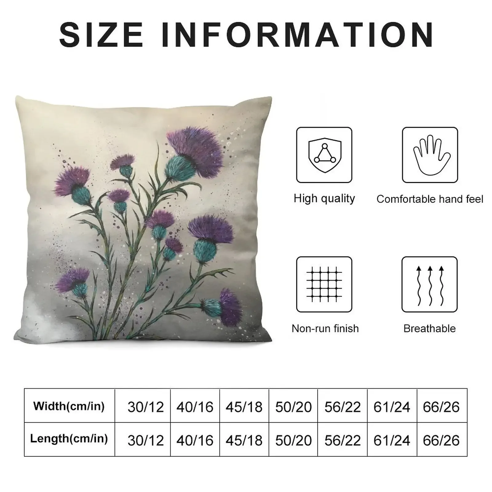 Scottish traditional purple thistle Throw Pillow Cushions For Children Decorative Cover For Living Room Sofas Covers pillow