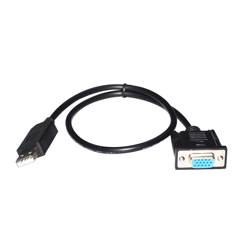 FT232RL CHIP USB TO VGA 15-PIN FEMALE ADAPTER RS422 SERIAL PROGRAM COMMUNICATION CABLE FOR CTB SERVO DRIVER T4 PORT KABLE