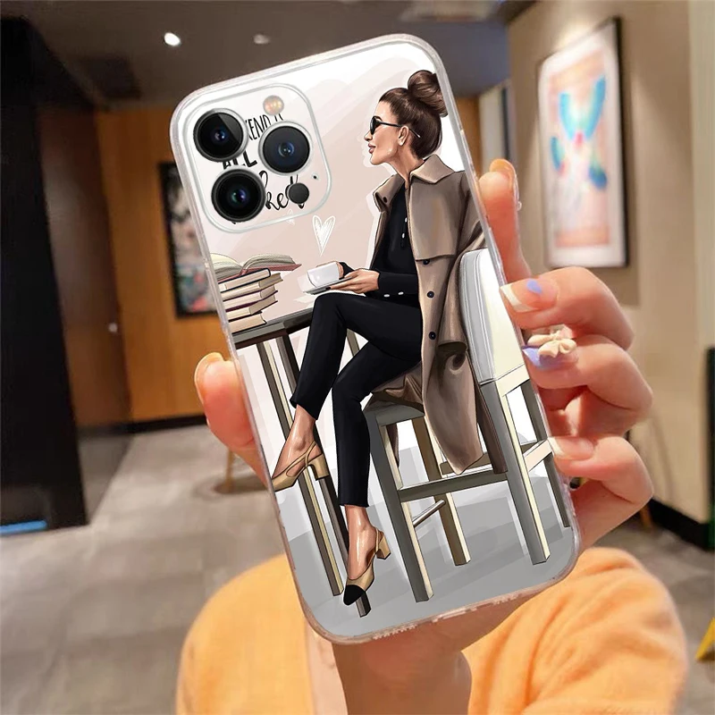 حافظة هاتف لهاتف آيفون 17 16 برو ماكس 17 اير 15 14 13 برو ماكس 15 16 برو 15 بلس موافق ولكن القهوة الأولى #1