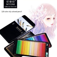 Colored Pencils School Ssupplies Set Water Soluble/oil-Based Soft Core With 12/24/36/48/72/100/120 Colors Professional  Kit