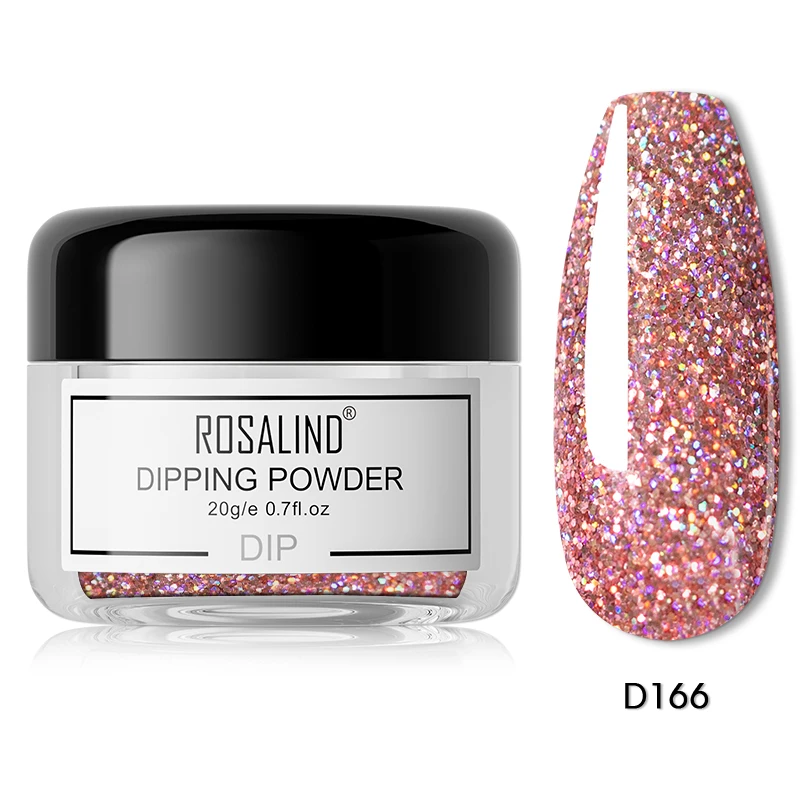 ROSALIND Dipping Powder Dip Glitter Dust Manicure Pure Nail Powder Decoration for Dip Extension Nail Art Design Gel Air Dry