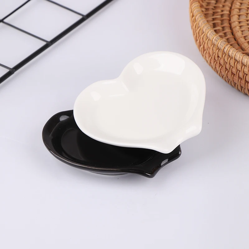 1PC Multipurpose Ceramic Spoon Rest Pad White Household Spoon Coffee Spoon Holder Tableware Spoon Holder Kitchen Tools
