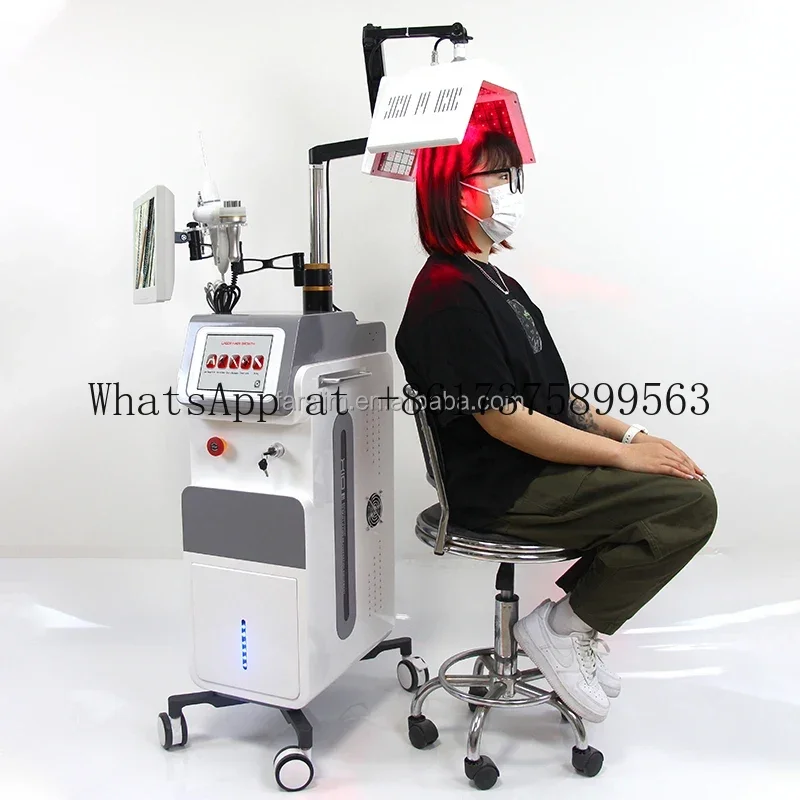 Hair Regrowth Device High Frequency Brush Spray Scalp Detective All in 1 Hair Care Machine