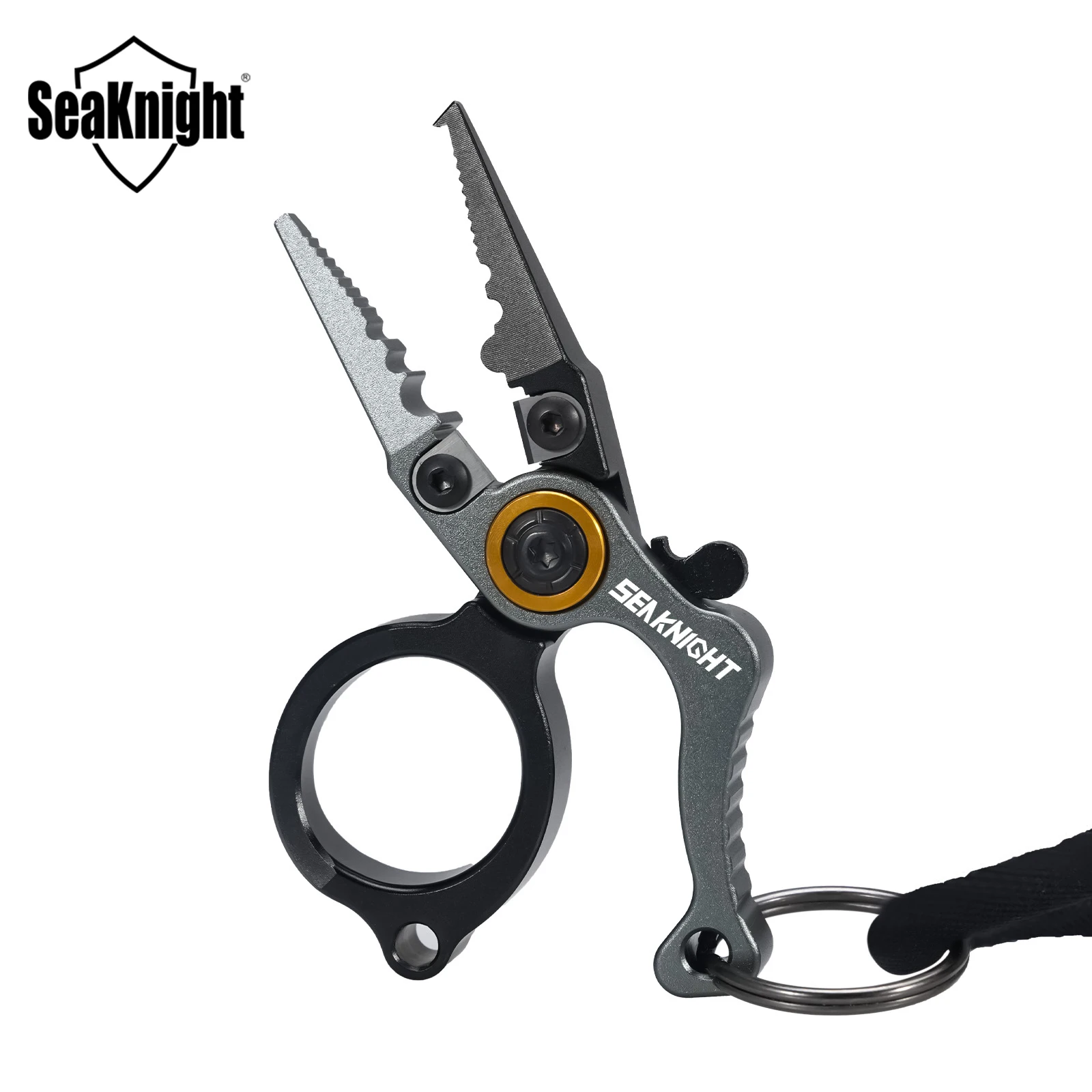SeaKnight Brand Fishing Pliers Mini Size Outdoor Fishing Tools Aluminum Alloy Body Tungsten Steel Blade Hook Remove Line Cutter