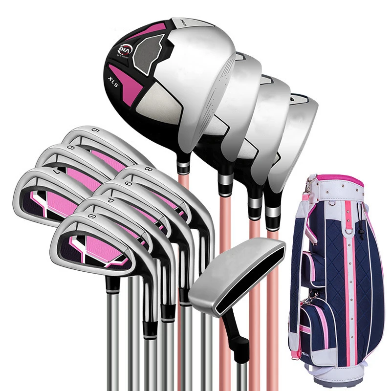 

Custom Beginner and Intermediate Unisex Complete Golf Club Set with Rubber Grip Lightweight Steel Shaft Forged Clubs