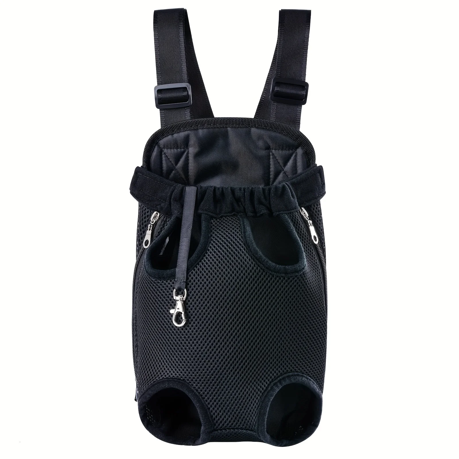 1 unidad, mochila de malla transpirable, diseño de piernas orientadas frontales, bolsa de viaje ajustable manos libres para perros y gatos, para fácil caminar al aire libre
