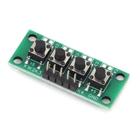 Liludin 1x4 4 bouton de clé indépendant clavier Module Mcu pour Arduino étudiant classe conception remise des diplômes expérience de projet 6
