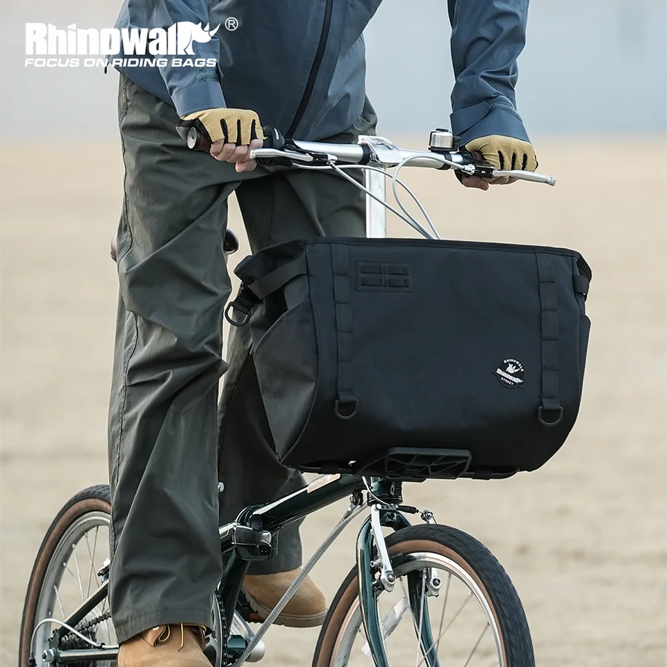 Rhinowalk 自転車フロントバスケットバッグブロンプトン用 17L/24L