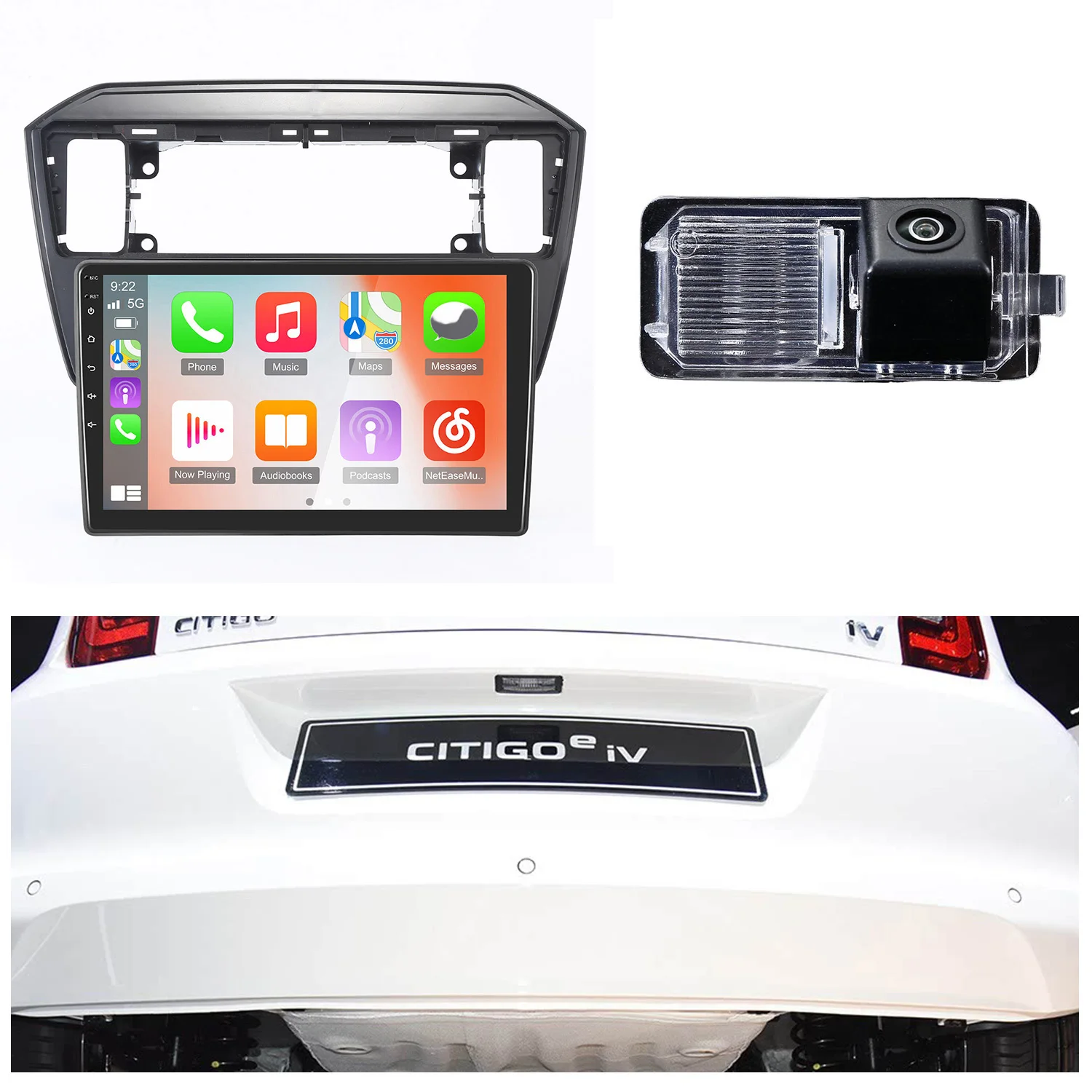 Android car radio with GPS Navigation+HD reverse camera for Seat Mii e-Mii/lbiza/Skoda citigo E-Citigo /VW UP! e-up! e-Load Up
