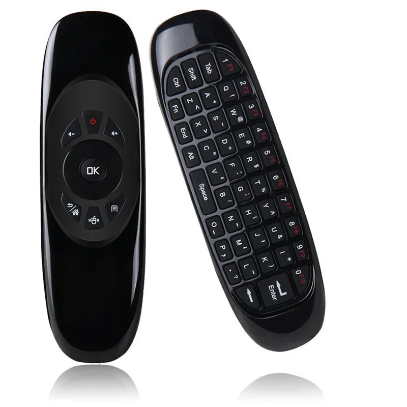 Remote Control Air Mouse English Russian Spanish Wireless Keyboard Backlight C120 for Android Smart TV Box