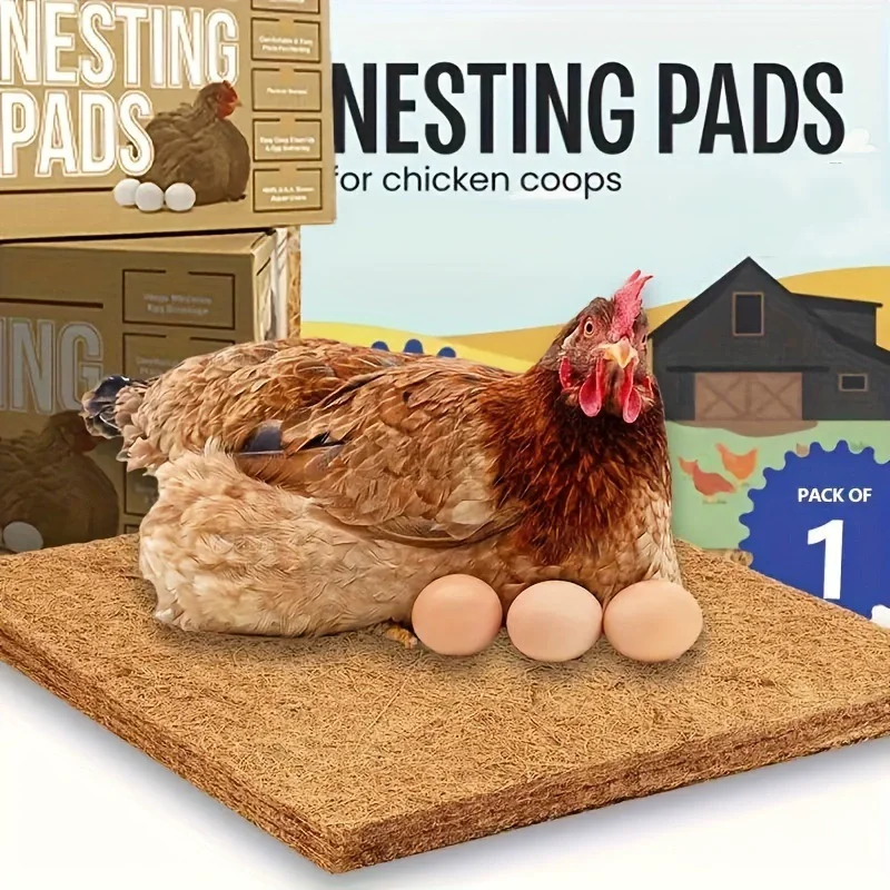 Reusable Hen Nest Pads Coconut Fiber Washable Chicken Egg Cushions Warm Nesting Mats For Poultry Protect Eggs Bedding Liners