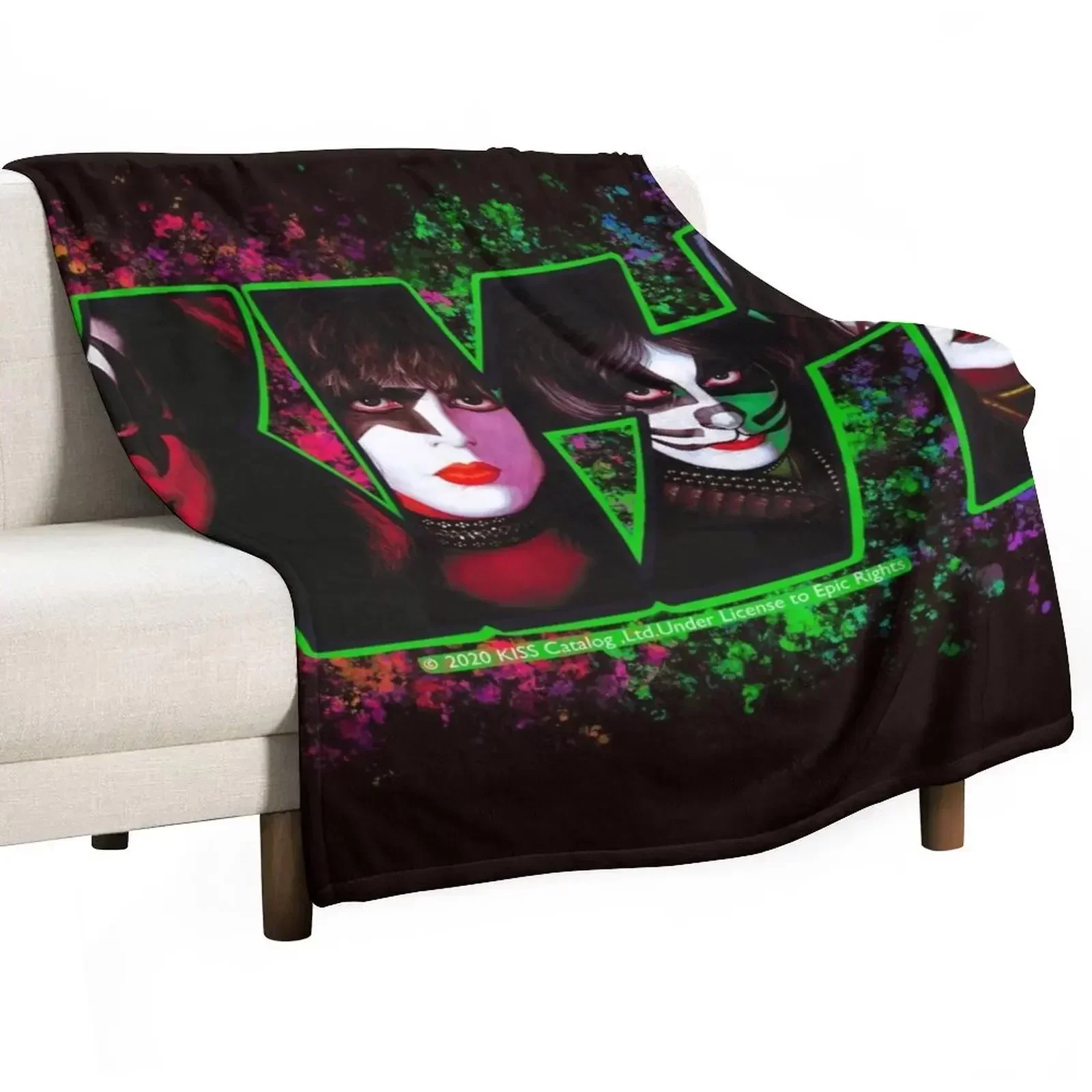 Kiss fan art Throw Blanket Nap Single Blankets