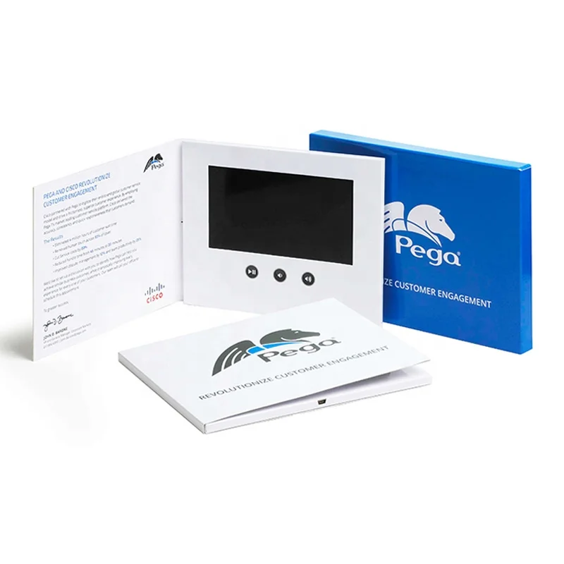 

Customized 10 inch 7 " LCD video mailer /digital video business card/video brochure