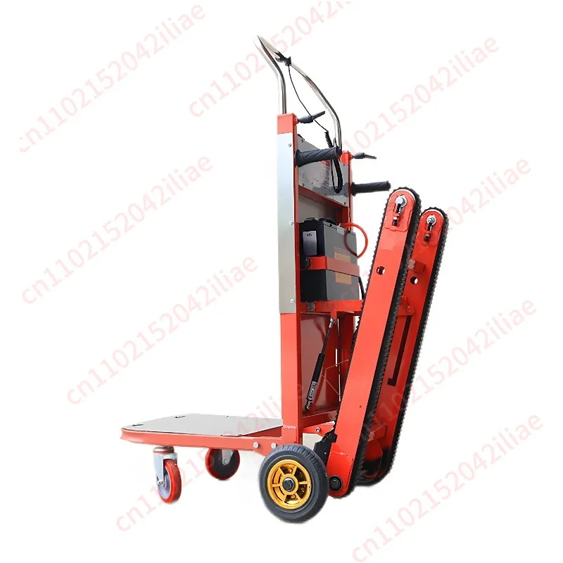 300kg Big Wheel Electric Stair Climbing Car Crawler-Type up and down Stair Climber Folding Vehicle Cargo Trolley Climbing Cart