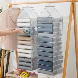 1pc Wardrobe Hanging Storage Bag Cabinet Organizer For Pants Socks T-Shirt Underwear Organizer Hanging Closet Organizer