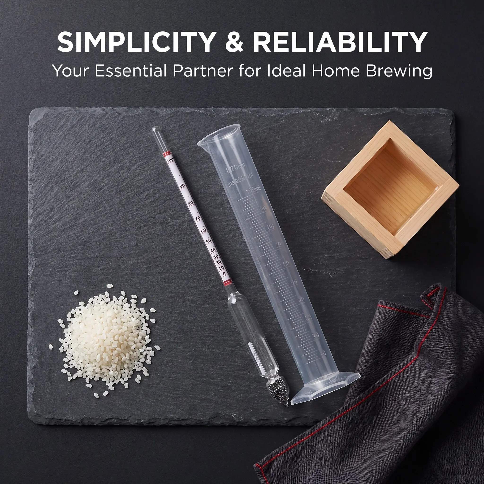 1Set Alcohol Hydrometer Home Brew Wine Meter Precision Tester Cylinder for Liquor Spirits Brewing Supplies Alcohol Tester