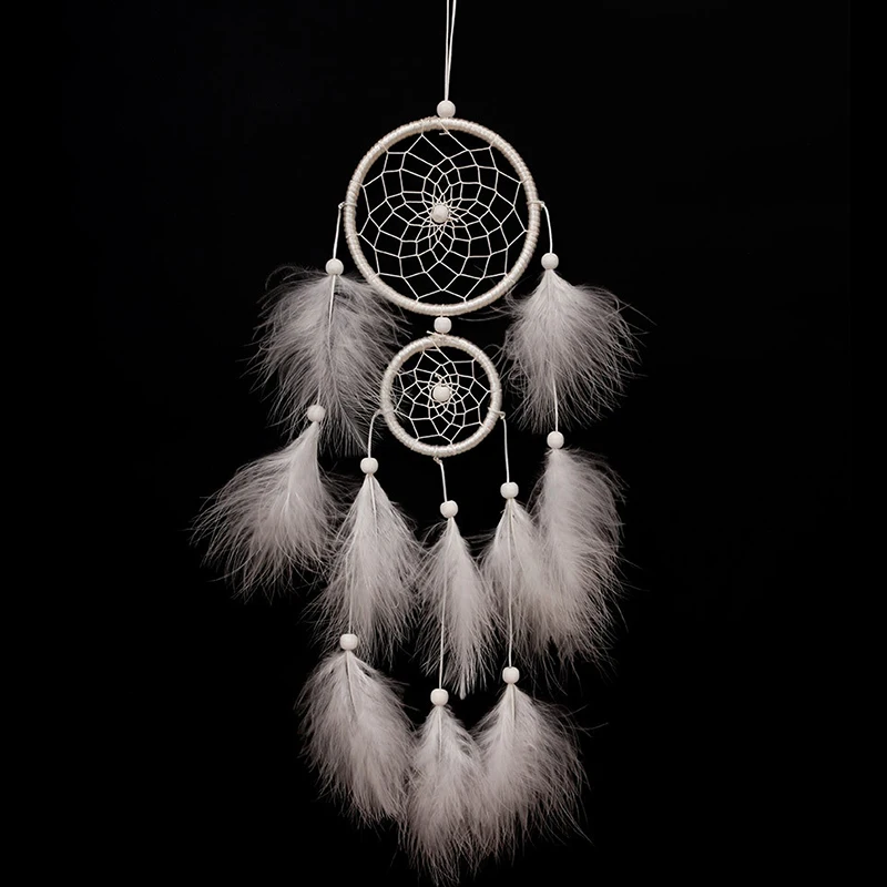 ERMAKOVA Dream Catcher Room Decor Feather Weaving Catching Up The Dream Angle Dreamcatcher Wind Chimes Indian Style Religious