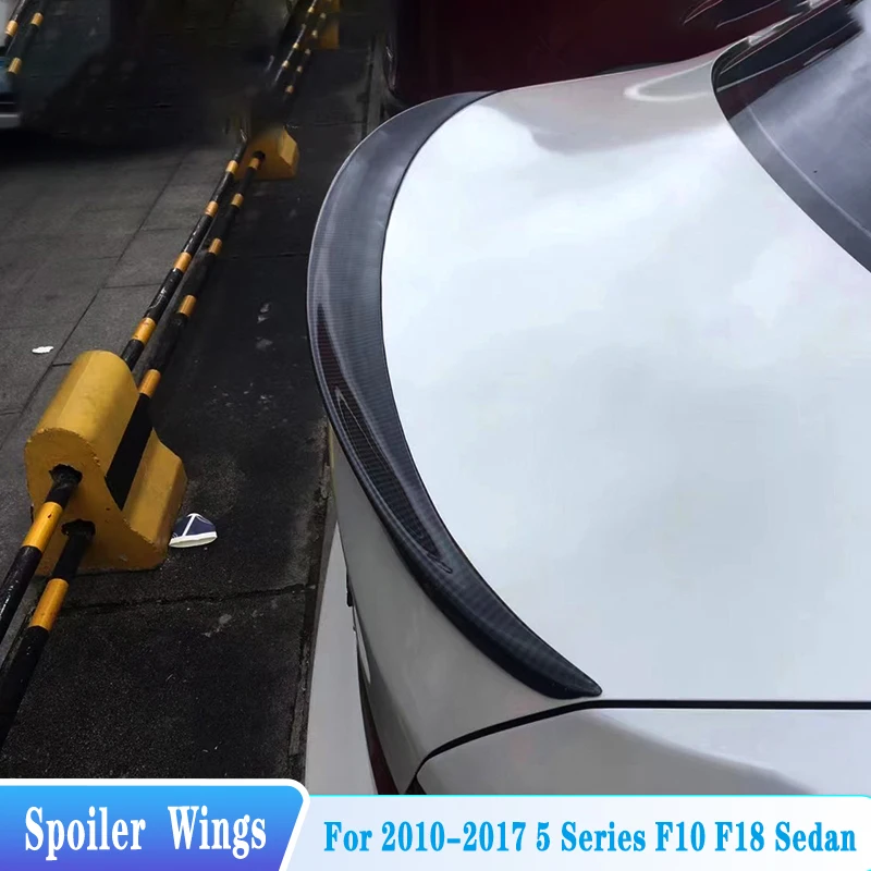 

For 2010-2017 BMW 5 Series F10 F18 Sedan Rear Trunk Lip Spoiler Wings ABS Material Car Tuning Exterior Trim Body Kit Accessories