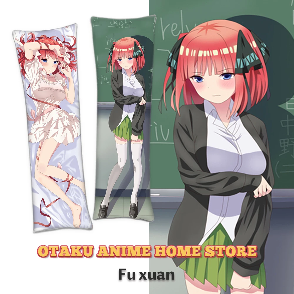 

Anime Nakano Nino Dakimakura Pillowcase Cartoon Character Fullbody Throw Otaku Pillowcases Hugging Body Bedding Cushion Covers