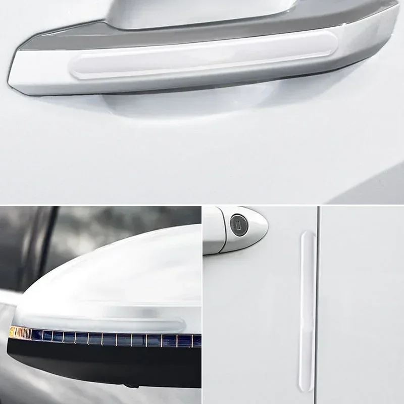 4/8-piece Universal Scratch Resistant Invisible Door Handle Protection/soft and Durable Self-adhesive Transparent Tape