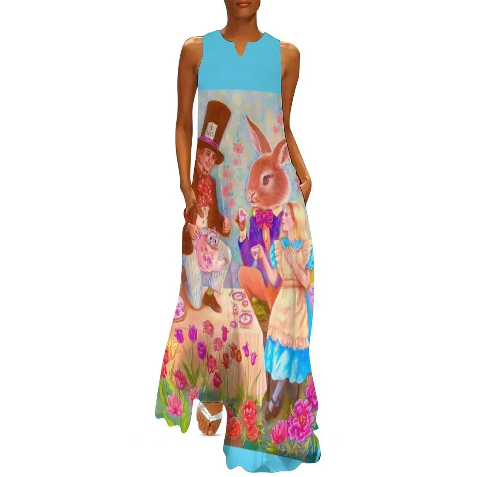 

MAD HATTER'S TEA PARTY Long Dress dress party night cocktail dresses Party dresses Women's summer suit Dress