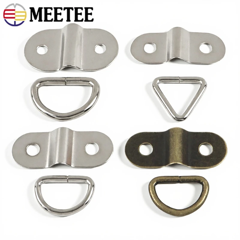 5/10/20Pc Metal D Shape Clip Buckle for Bag Luggage Arch Bridge Ring Clasp Handbag Belt Hanger Buckles DIY Leather Accessories