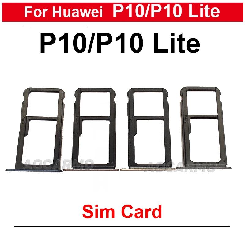 

1Pcs For Huawei P10 Lite P10Lite SIM Card Tray Slot Holder Replacement Parts Green Pink Gold Blue