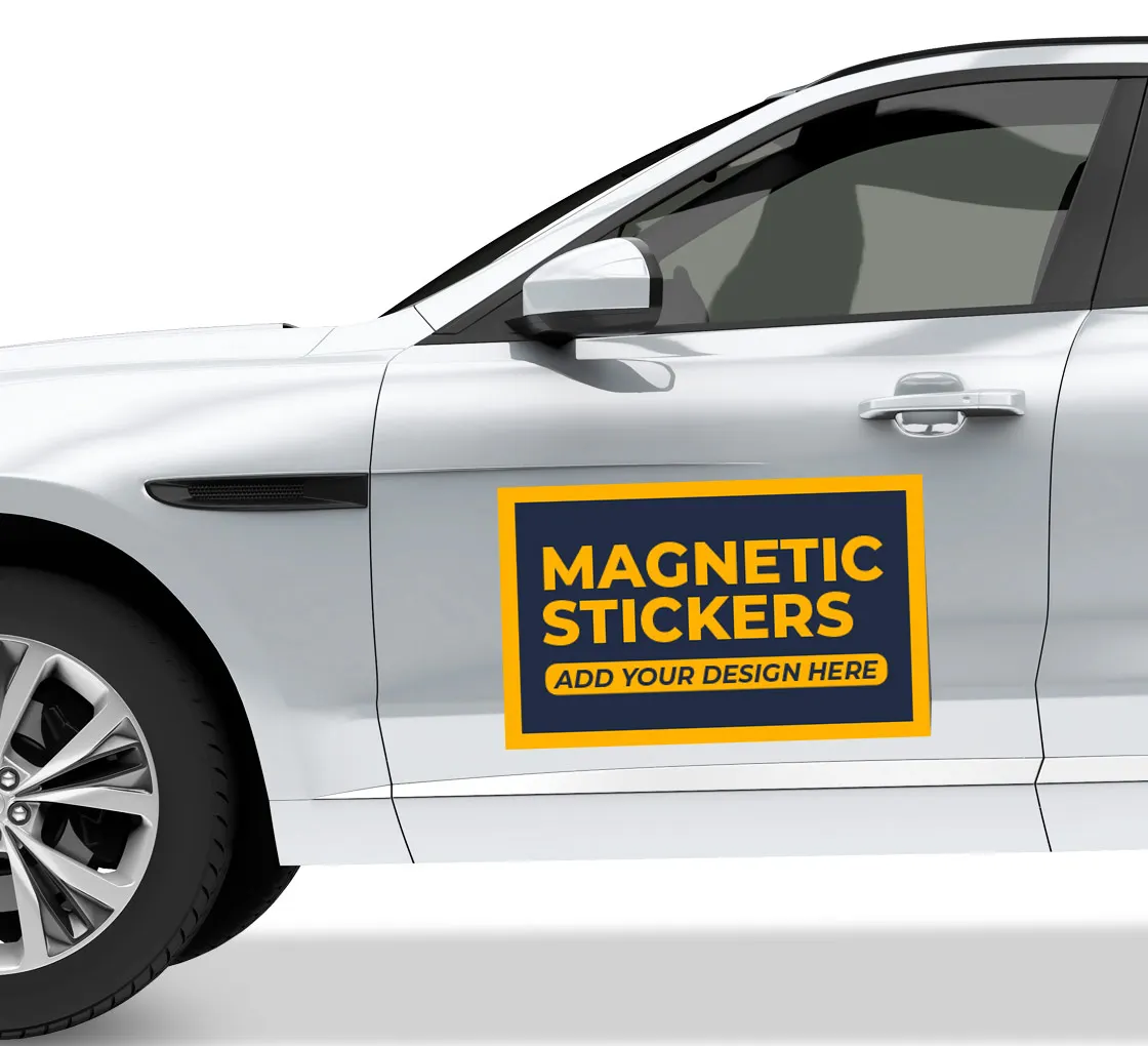 Custom Bumper Door Car Magnets Signs Poster for Business Removable Advertise Signs for Car Magnetic Stickers view 2