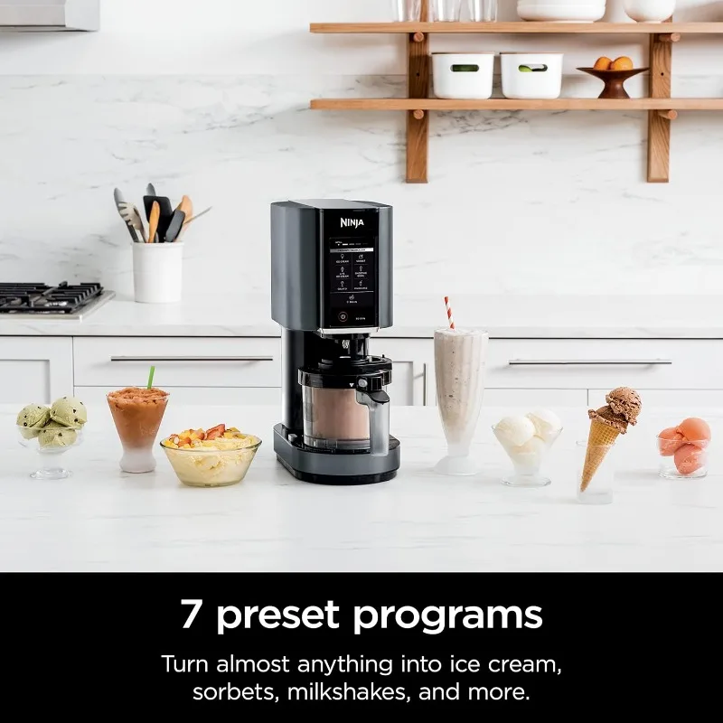 CREAMi, Ice Cream Maker, Ice Cream, Gelato, Sorbet ,Milkshakes, Mix-ins, Smoothie Bowls & More, 7-in-1, Ice Cream Pints, P