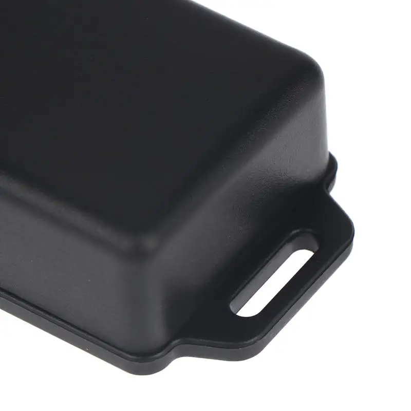 @*Durable Black Plastic Electronic Project Enclosure Set Multiple Sizes Mounting Ears for Electronic Hobbyist DIY Projects
