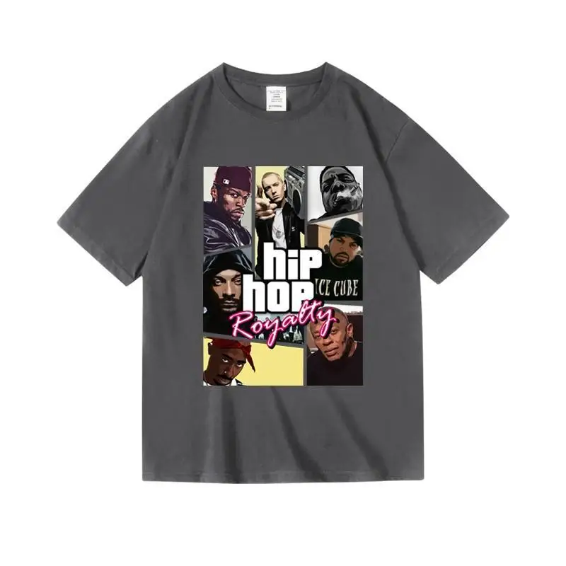 الساحل الغربي الهيب هوب الراب العصابات الموسيقى فضفاض القطن تي شيرتات قصيرة الاكمام الصيف الرجال والنساء شارع العليا رداء علوي غير رسمي Y2k