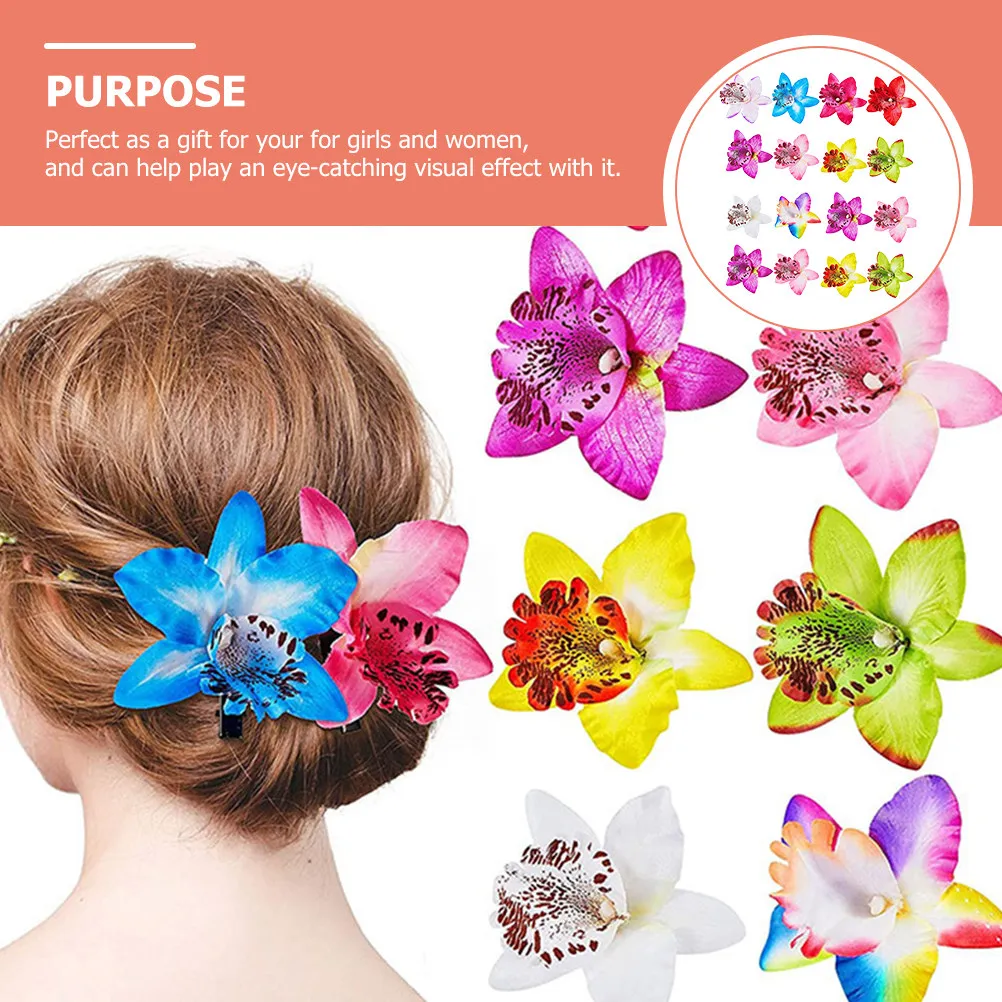

30Pcs Flower Hair Clips for Women Attractive Floral Design Hair Barrettes Vibrant Styling Tool Eye Catching Visual Effect