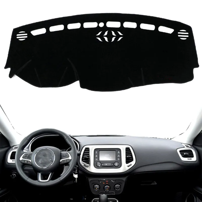

Car Styling For Jeep Compass MK2 2017 2018 2019 2020 Dashboard Cover Dash Mat Pad Anti-Glare Sunshade Carpet Cushion Accessories